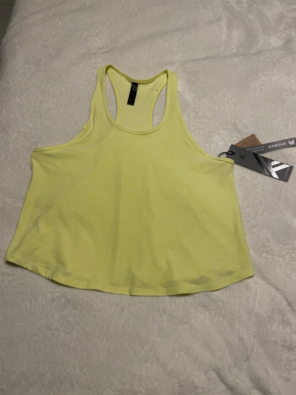 Yellow Racerback Tank Top